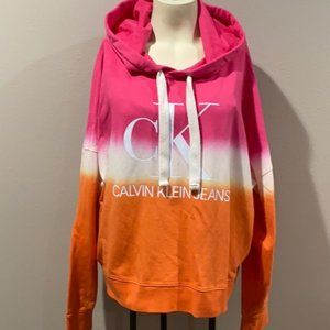 Calvin Klein Drop Shoulder Crop Hoodie Size XXL